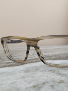 MARC by MARC JACOB Translucent Olive Green Rectangular Eyeglass Frames